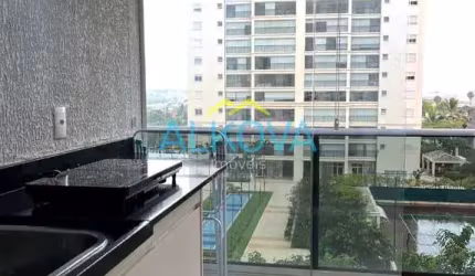 Apartamento com 1 dormitório para alugar, 40 m² por R$ 4.490/mês - Jardim Aquarius - São José dos C