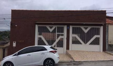 VENDA DE SOBRADO NO SANTA TERESA, EM SANTA ISABEL/SP, 250m² com quintal amplo, 2 quartos, garagem coberta para 2 autos e porão. CONSULTE-NOS.