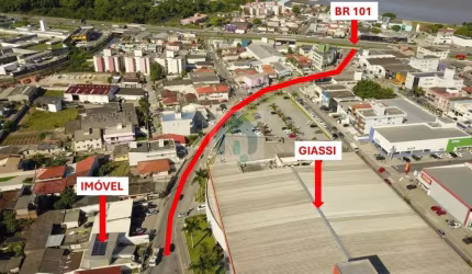 Terreno a venda, 480m², uso misto com viabilidade até 8 pavimentos, Areias, São José/ SC - TE1240