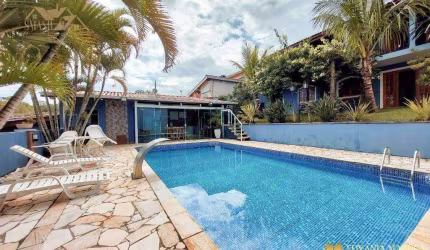 Linda Chácara com 4 dormitórios, Piscina, 2 Áreas Gourmet, Semi mobiliada e Pomar - Condomínio Vale do Atibaia I - Piracaia/SP