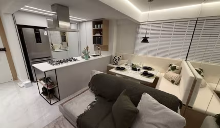 Mobiliado, decorado e equipado frente ao mar em Balneário Camboriú
