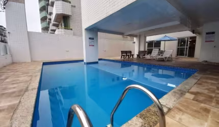 Apartamento com 1 dormitório mobiliado, 46 m²  - Ocian - Praia Grande/SP