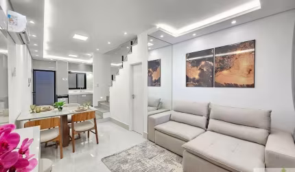 Sobrado Novo 4 Dormitórios, 3 Suítes, 160m² com Mobilia Nova