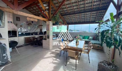 Cobertura com 3 dormitórios para alugar, 140 m² por R$ 4.220,00/mês - Vila Alzira - Santo André/SP