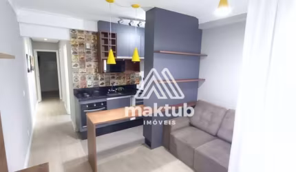 Apartamento com 2 dormitórios para alugar, 43 m² por R$ 2.985,00/mês - Campestre - Santo André/SP