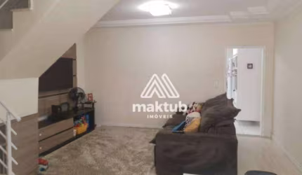 Sobrado com 3 dormitórios à venda, 116 m² por R$ 680.000,00 - Vila Scarpelli - Santo André/SP