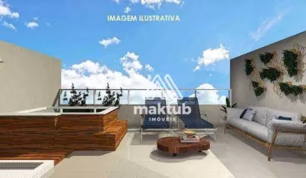 Cobertura com 2 dormitórios à venda, 103 m² por R$ 830.000,00 - Campestre - Santo André/SP