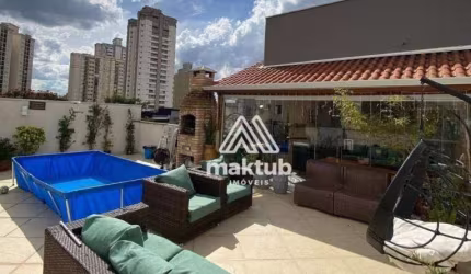 Cobertura com 3 dormitórios à venda, 150 m² por R$ 680.000,00 - Vila Valparaíso - Santo André/SP