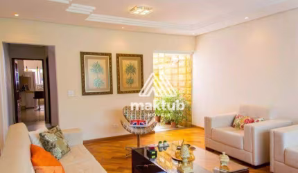Sobrado com 3 dormitórios à venda, 167 m² por R$ 915.000 - Vila Scarpelli - Santo André/SP