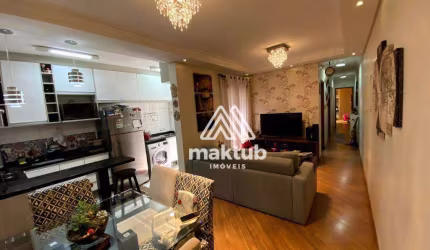 Apartamento com 2 dormitórios à venda, 66 m² por R$ 420.000,00 - Vila Scarpelli - Santo André/SP