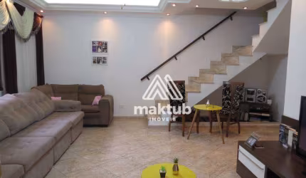 Sobrado com 3 dormitórios à venda, 170 m² por R$ 1.250.000,00 - Parque Jaçatuba - Santo André/SP
