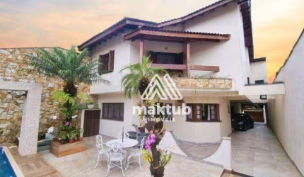 Sobrado com 4 dormitórios para alugar, 495 m² por R$ 21.917/mês - Jardim - Santo André/SP