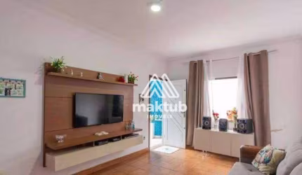 Casa com 3 dormitórios à venda, 128 m² por R$ 590.000,00 - Vila Apiaí - Santo André/SP