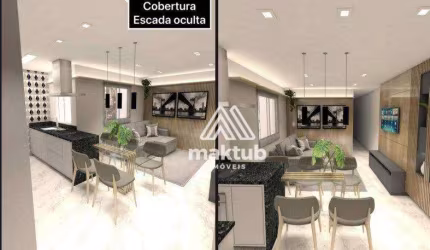 Cobertura com 3 dormitórios à venda, 140 m² por R$ 799.000,00 - Vila Pires - Santo André/SP