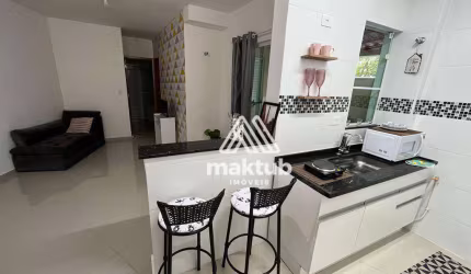 Apartamento com 2 dormitórios para alugar, 51 m² por R$ 2.750,02/mês - Vila Assunção - Santo André/SP