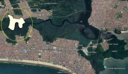 Área à venda, 1.017.974 m² por R$ 183.235.471 - Samaritá - São Vicente/SP