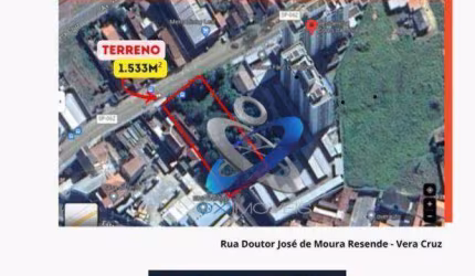 Terreno à venda, 1533 m² - Vera Cruz - Caçapava/SP