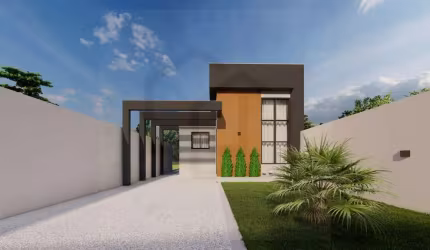 CASA DE 2 DORMITÓRIOS SENDO 1 SUÍTE