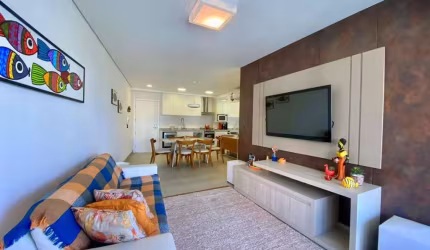 Locação no Condomínio San Sebastian! Lindo Apartamento Pé na Areia na Riviera De São Lourenço.