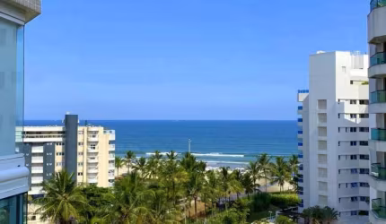 Apartamento Pé na Areia com Vista para o Mar à Venda na Riviera de São Lourenço.