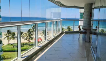 Apartamento Pé na Areia à Venda e locação com 4 suítes - 254 m² - Riviera de São Lourenço - Módulo 8.