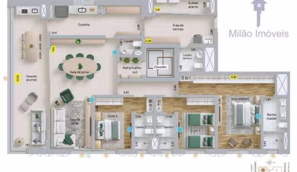 Apartamento 3 dormitórios à venda, 184 m² - Vitra Patriani- Parque Morumbi - Votorantim/SP