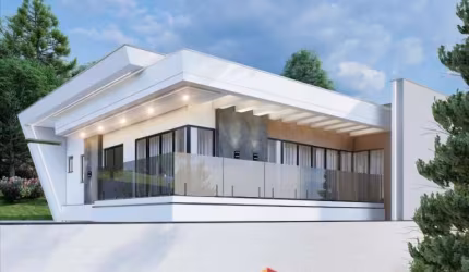 CASA DE ALTO PADRÃO COM TRÊS SUÍTES E PROJETO PARA PISCINA - CA421