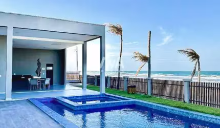 Casa em condomínio com 4 suítes -  Pé na areia