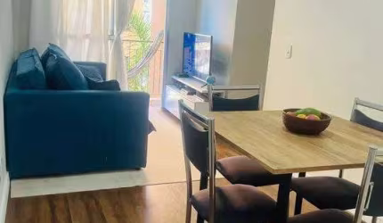 Mobiliado Apto á venda de 3 Quartos, Sacada, 1 Vaga - Centro Jandira