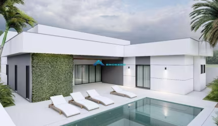 Casa Totalmente Térrea com 260 m² recém construída no condomínio Ibi Aran 1 - com 3 suítes e 4 vagas de garagem