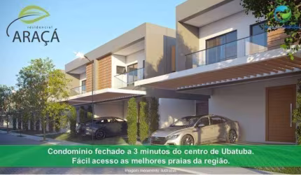 Casa em Condomínio em Jardim Carolina, Ubatuba/SP