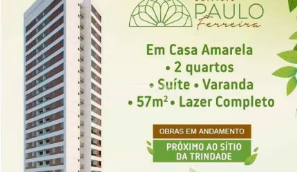 Apartamento à venda, 2 quartos, 1 suíte, 1 vaga, Casa Amarela - Recife/PE