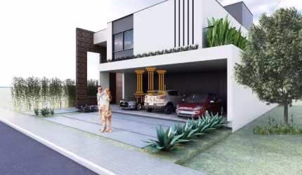 Sobrado 3 suítes área gourmet e piscina no Green Park Taubaté - CA412