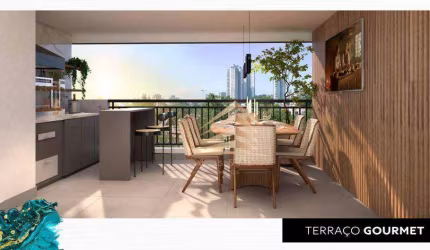 Apartamento com 3 dormitórios sendo 1 suíte com closet, varanda gourmet e 2 vagas  à venda, 98 m² por R$ 984.789 - Centro - Guarulhos/SP