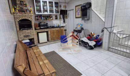 Sobrado com 3 dormitórios sendo 1 suíte, área gourmet e 2 vagas à venda, 120 m² por R$ 755.000 - Jardim Cocaia - Guarulhos/SP