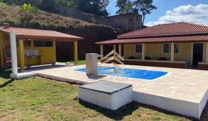 Chácara com 2 dormitórios, área gourmet, piscina e 8 vagas  à venda, 1000 m² por R$ 450.000 - Cuiabá - Nazaré Paulista/SP