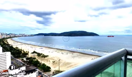 Apartamento de Luxo no Gonzaga: 5 Quartos, 4 Suítes, 3 Salas, 6 Banheiros, 4 Vagas de Garagem. 400m² de Puro Conforto em Santos-SP!