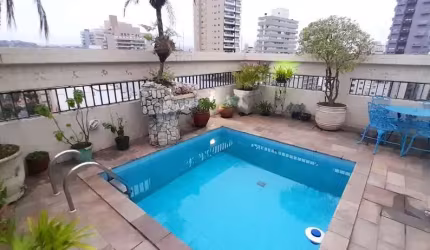 Linda cobertura duplex na quadra da praia da pompéia!
