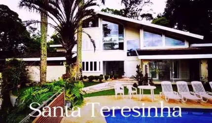 Santa Teresinha: Casa de Condomínio à Venda em Santos-SP, Bairro Marapé - 4 Quartos, 4 Suítes, 3 Salas, 6 Banheiros, 5 Vagas, 600m²