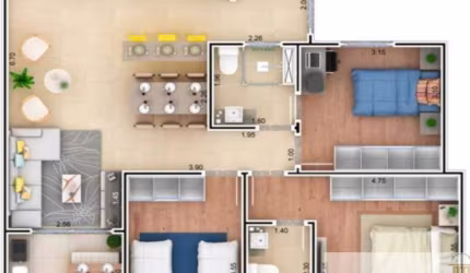 Apartamento com 3 quartos à venda na Rua Marcos Aparecido Mariano de Almeida, 300, Vila Nova, Itu, 87 m2 por R$ 430.000