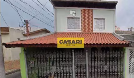 Sobrado com 3 dormitórios à venda, 128 m²  - Campestre - Santo André/SP
