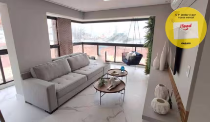 Apartamento com 3 dormitórios à venda, 133 m²- Jardim - Santo André/SP