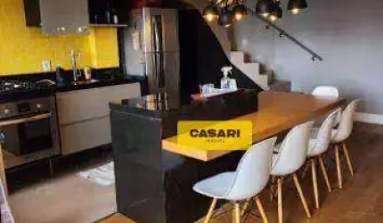 Cobertura com 1 dormitório à venda, 122 m²  - Vila Guiomar - Santo André/SP