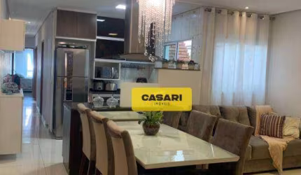 Apartamento com 3 dormitórios à venda, 138 m² por R$ 598.000,00 - Vila Scarpelli - Santo André/SP