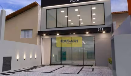 Salão para alugar, 300 m²- Vila Bastos - Santo André/SP