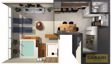 Cobertura com 2 dormitórios à venda, 90 m² por R$ 590.000,00 - Campestre - Santo André/SP