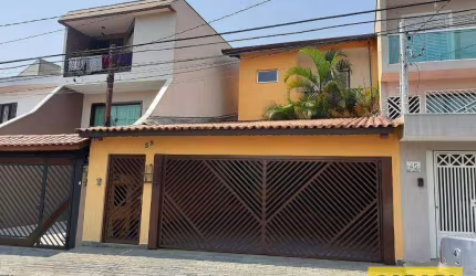 Sobrado com 3 dormitórios à venda, 236 m² - Vila Scarpelli - Santo André/SP