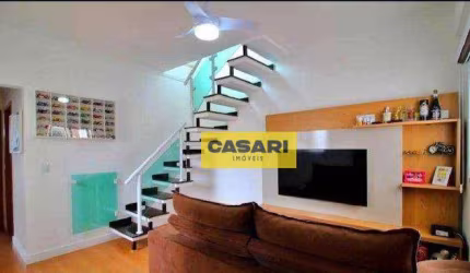 Cobertura com 3 dormitórios à venda, 88 m² - Vila Tibiriçá - Santo André/SP