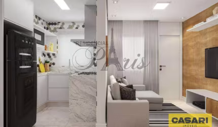 Sobrado com 2 dormitórios à venda, 58 m² - Vila Príncipe de Gales - Santo André/SP