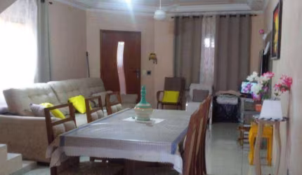 Sobrado com 3 dormitórios à venda, 219 m² - Jardim Santa Cristina - Santo André/SP